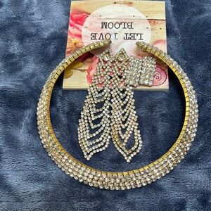 Bloom Gold and Silver Rhinestone Jewelry Set